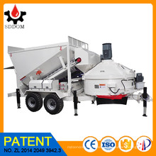 Ready concrete batching plant with mobile concrete batching plant